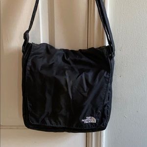 The North Face Black Nylon Messenger Crossbody Bag